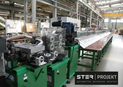 Linia do ciecia i odizolowania końcówek drutów do generatorów